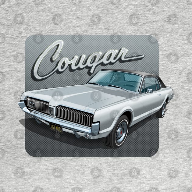 1967 Mercury Cougar in sheffield silver by candcretro